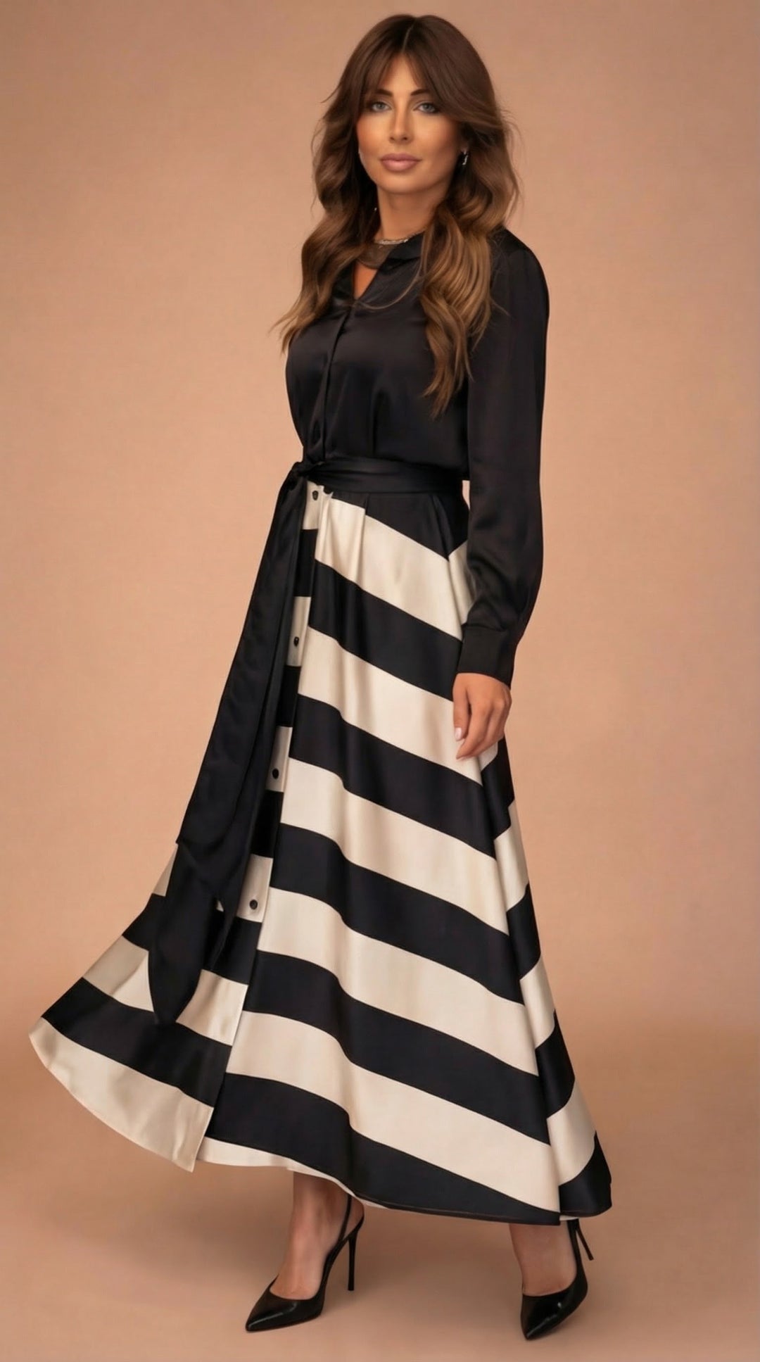 Órla | Striped Maxi Dress
