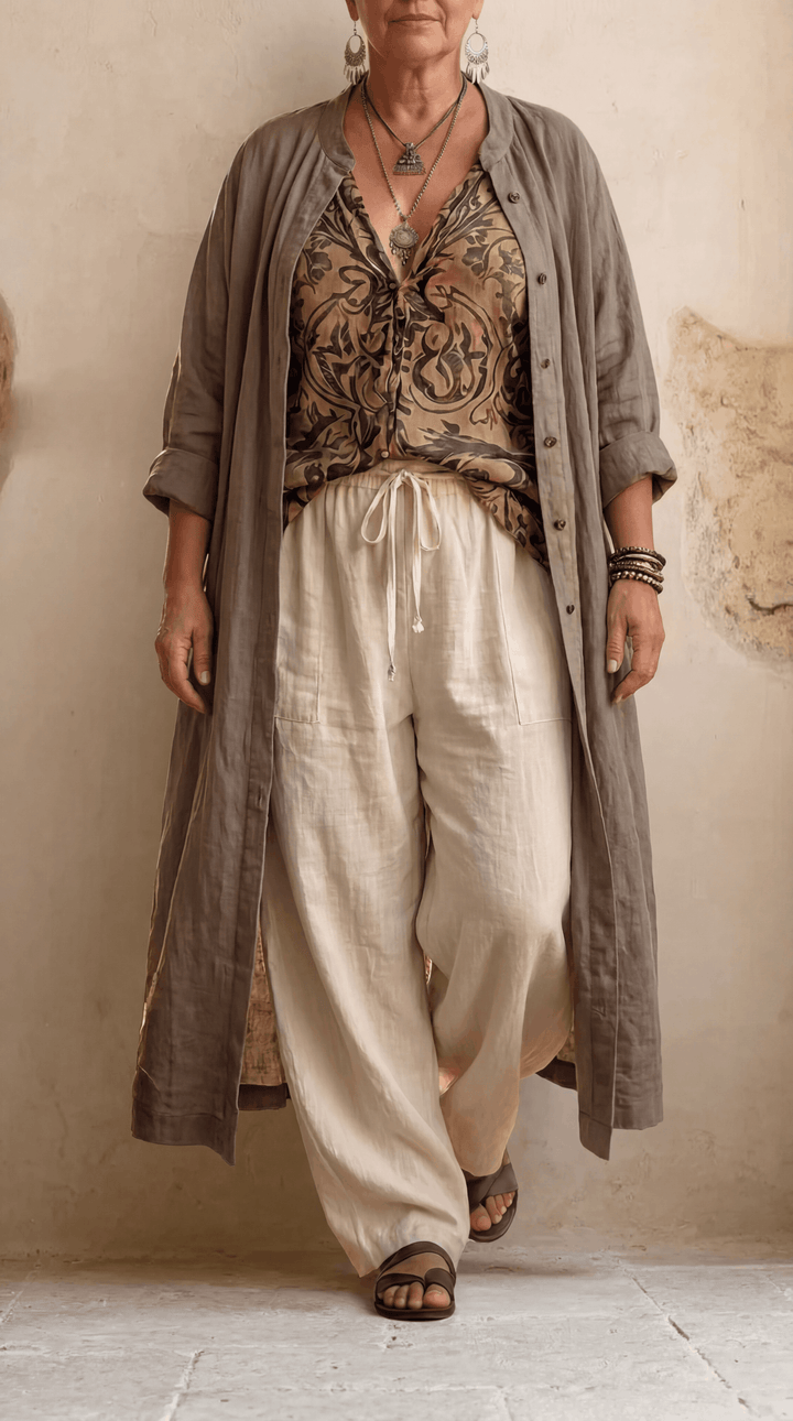 Natural 3-Piece Set™ - Premium Cotton and Linen Blend