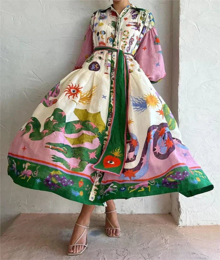 Raghnaid | Luxe Italian-Style Maxi Dress
