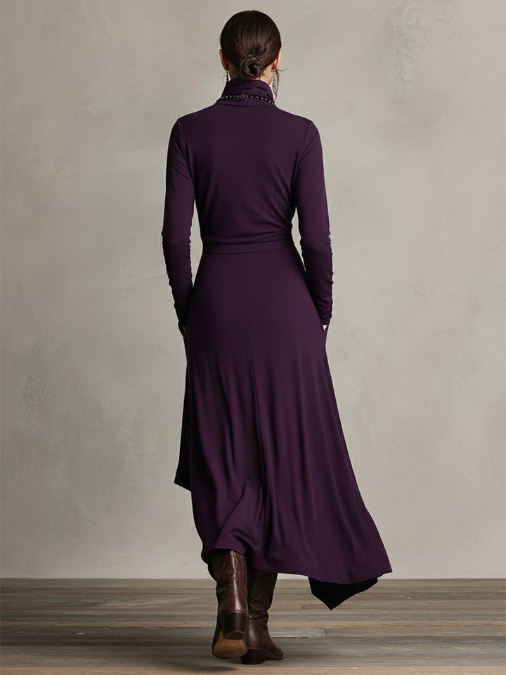 Natalie - Elegant Draped Dress