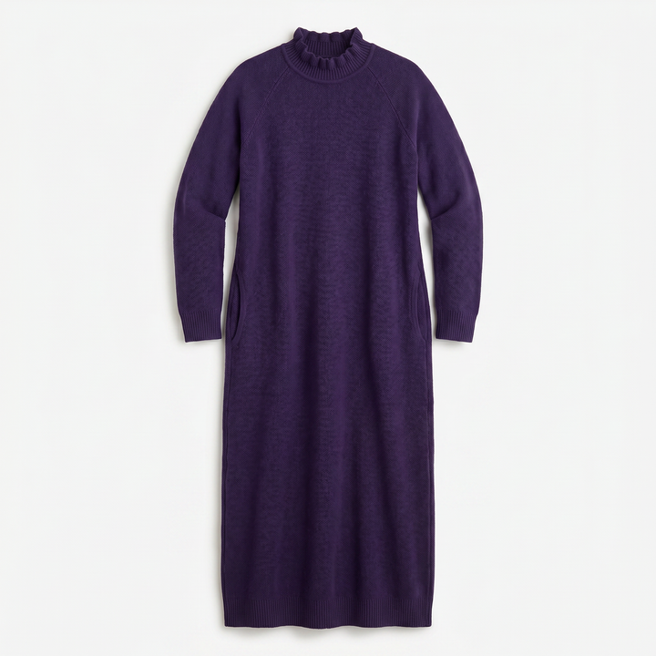Mara Knitted Maxi Dress – Cozy Long Sleeve Oversized Dress