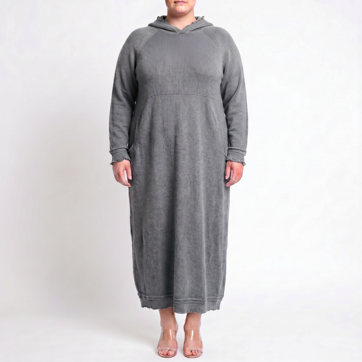Mara Knitted Maxi Dress – Cozy Long Sleeve Oversized Dress