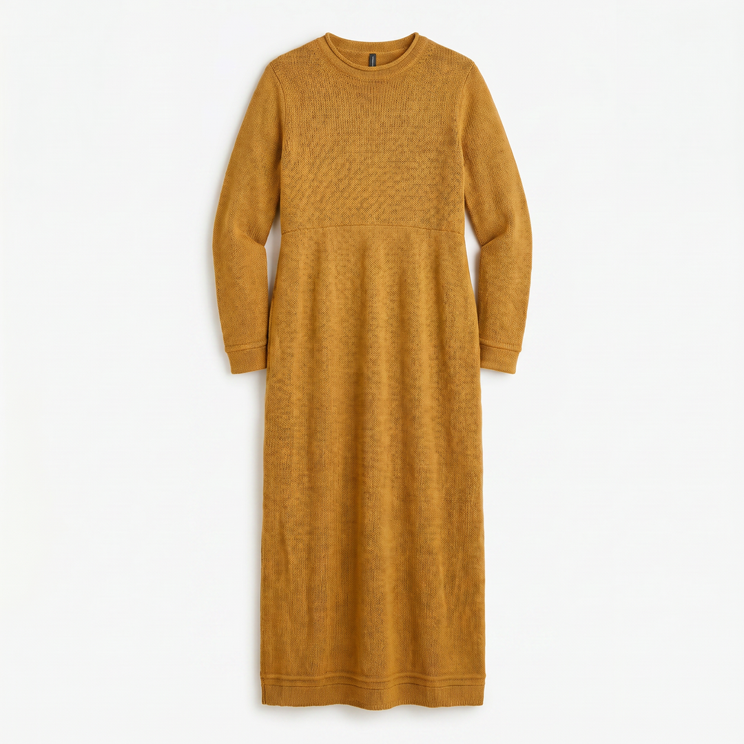 Mara Knitted Maxi Dress – Cozy Long Sleeve Oversized Dress