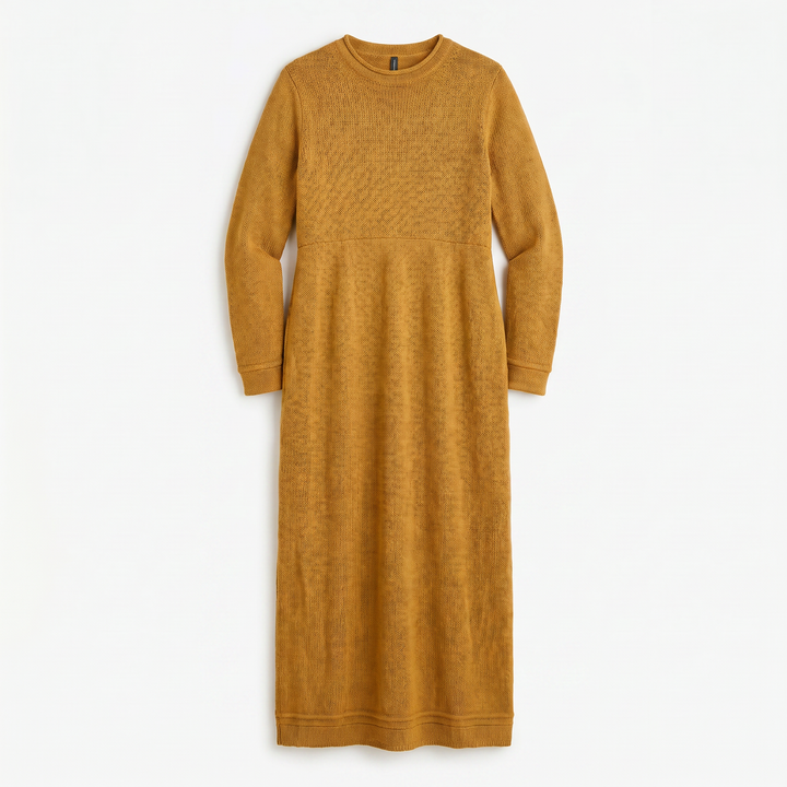 Mara Knitted Maxi Dress – Cozy Long Sleeve Oversized Dress