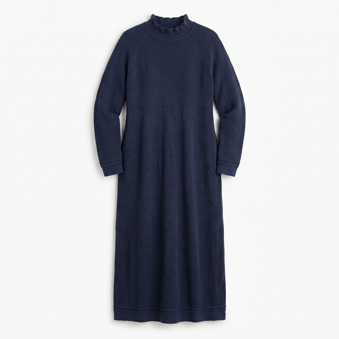 Mara Knitted Maxi Dress – Cozy Long Sleeve Oversized Dress