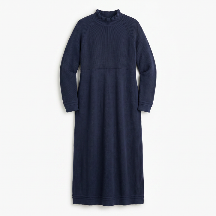 Mara Knitted Maxi Dress – Cozy Long Sleeve Oversized Dress