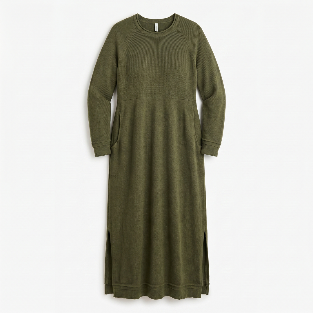 Mara Knitted Maxi Dress – Cozy Long Sleeve Oversized Dress