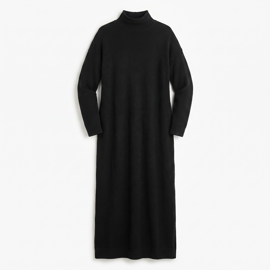 Mara Knitted Maxi Dress – Cozy Long Sleeve Oversized Dress