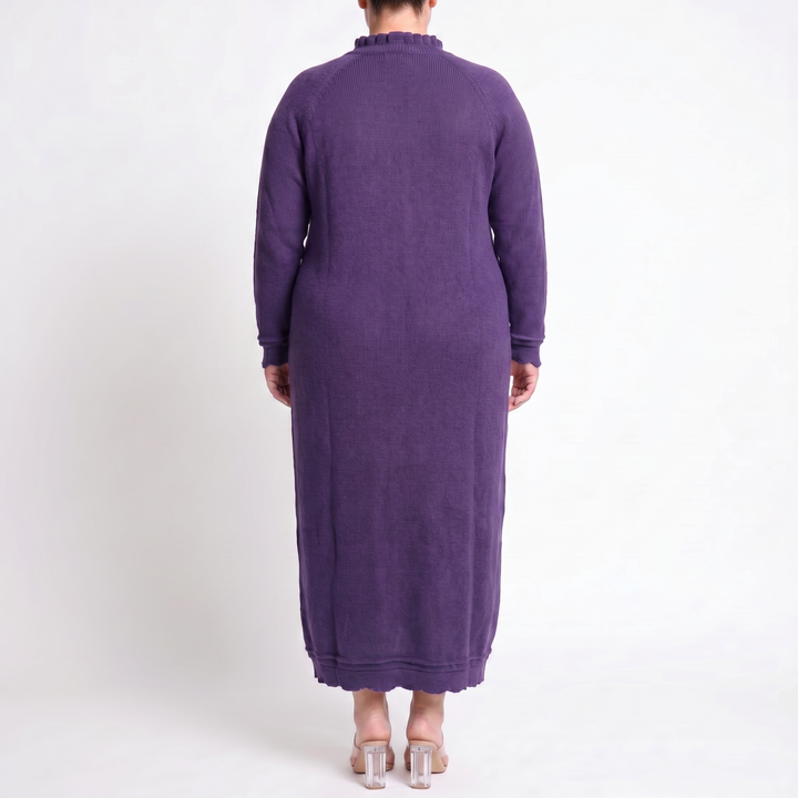 Mara Knitted Maxi Dress – Cozy Long Sleeve Oversized Dress