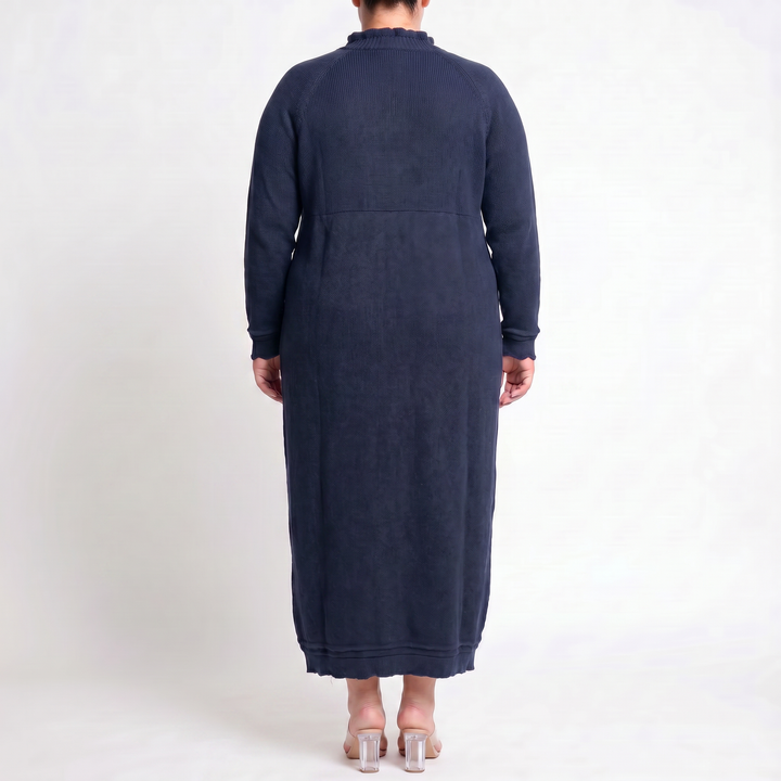Mara Knitted Maxi Dress – Cozy Long Sleeve Oversized Dress