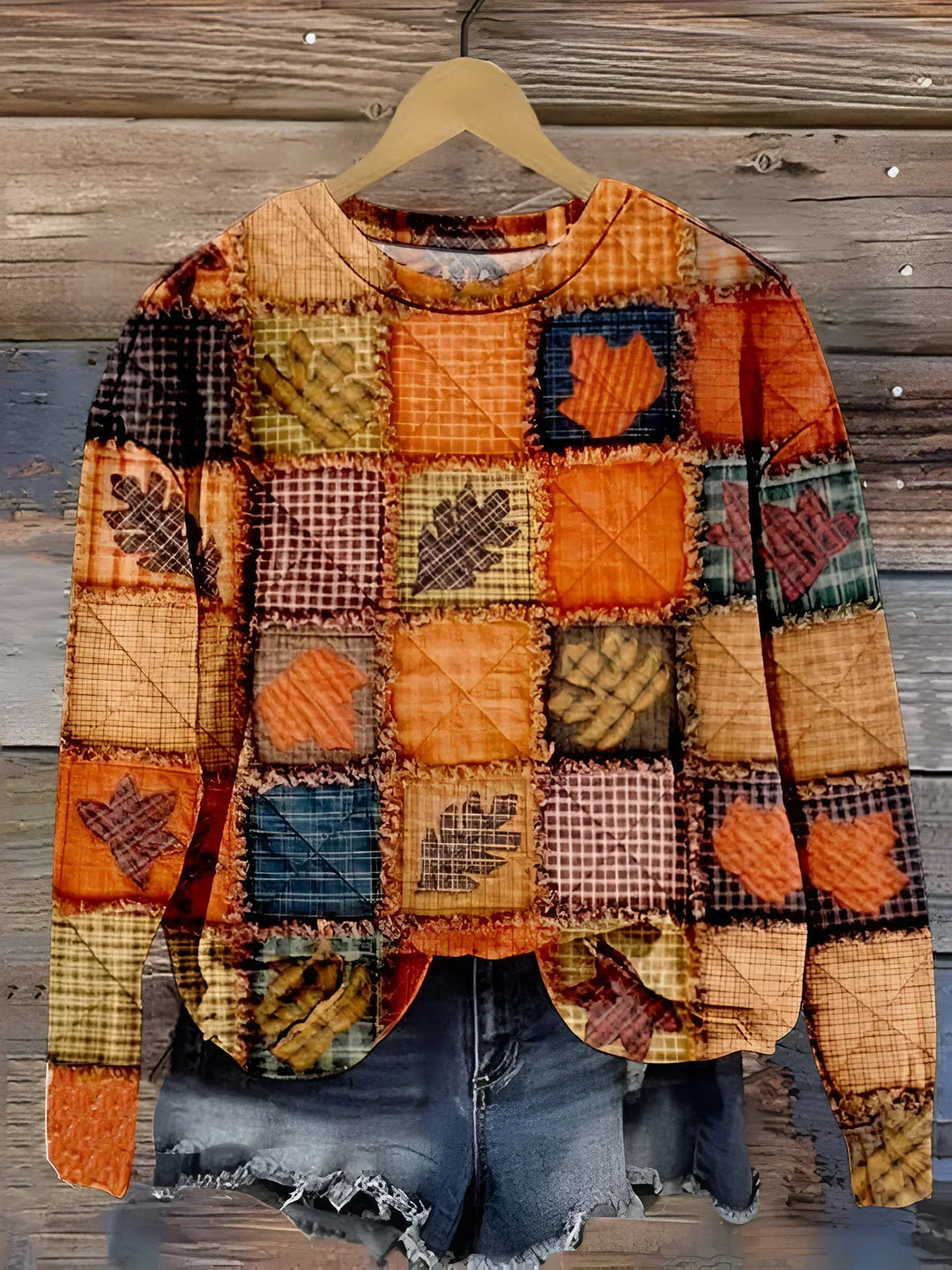 Evelien - Sweater in Soft Patchwork