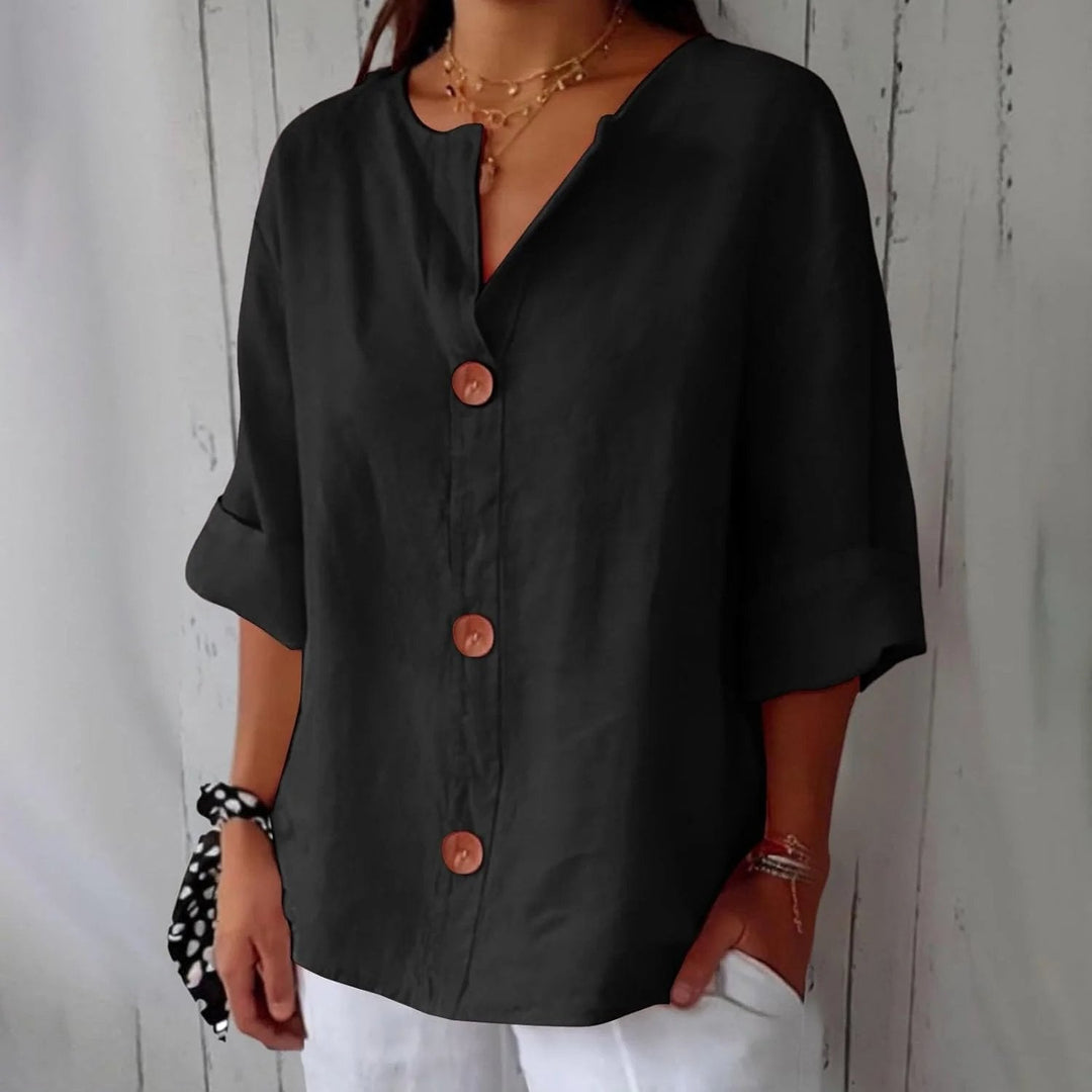Ivy | Lightweight Linen Loose-Fit Blouse