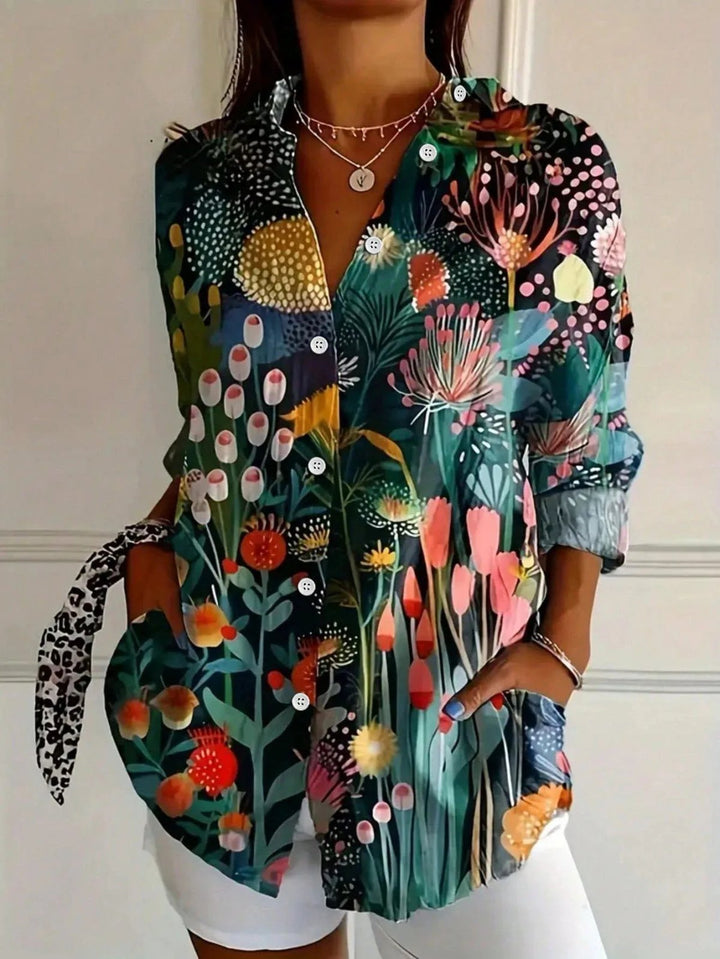 Mila | Colorful Print Comfortable Blouse