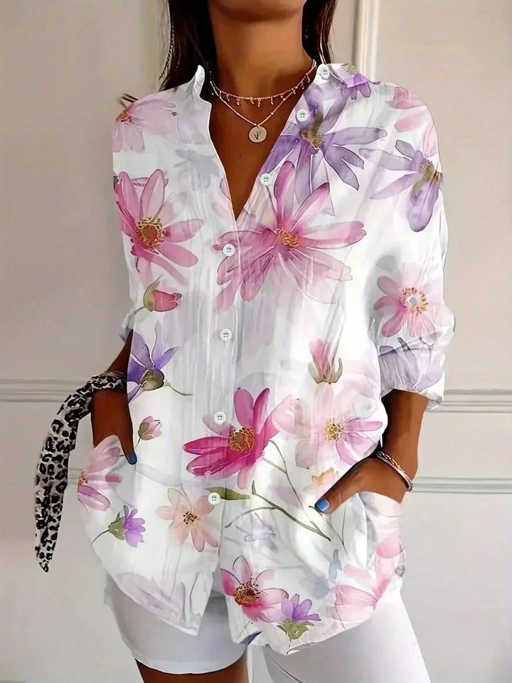 Mila | Colorful Print Comfortable Blouse