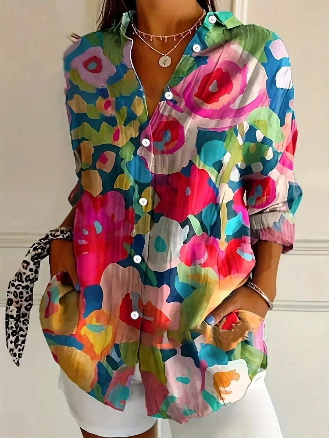 Mila | Colorful Print Comfortable Blouse
