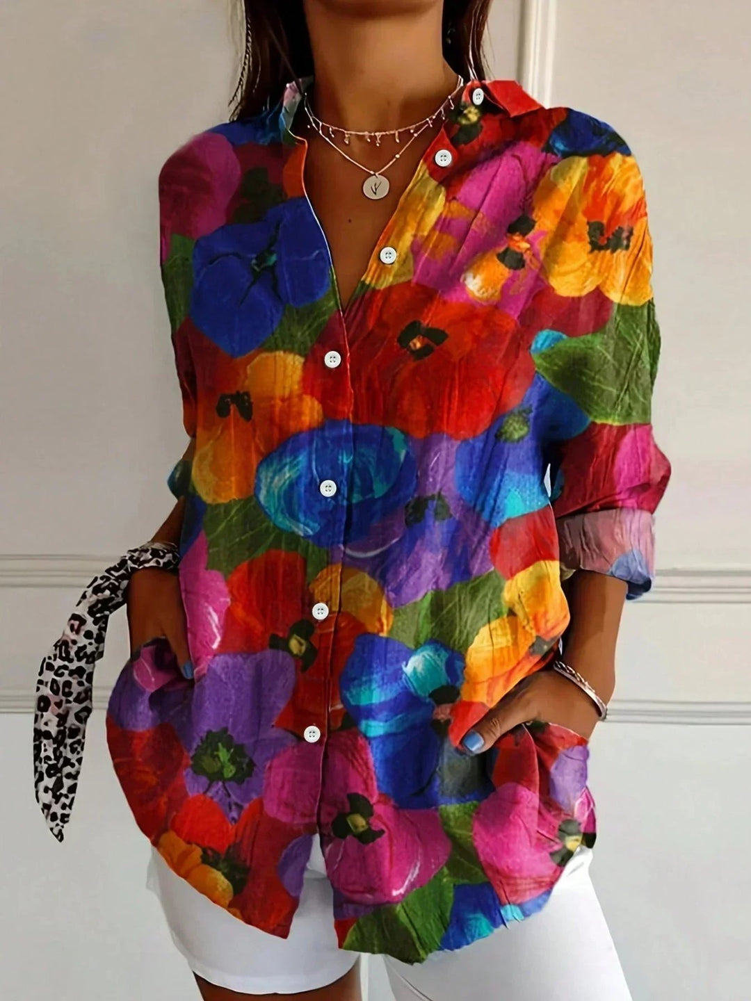 Mila | Colorful Print Comfortable Blouse