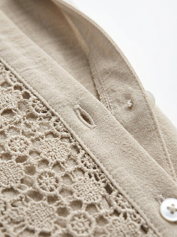Isla | V-Neck Button-Front Blouse