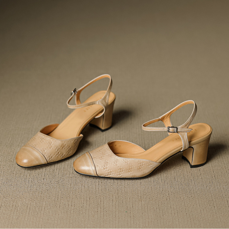 Elegant High Heels Made of Genuine Leather Valery
