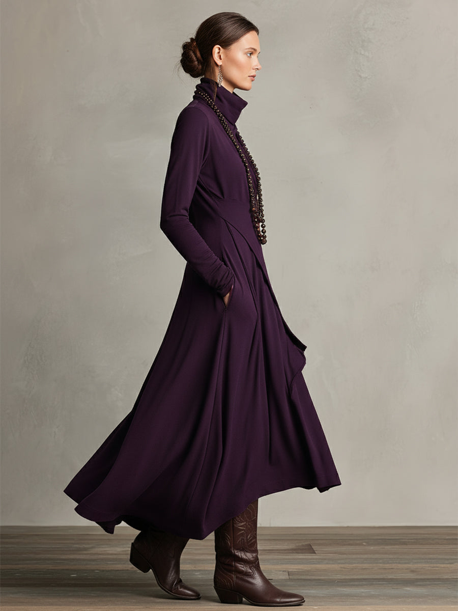 Natalie - Elegant Draped Dress